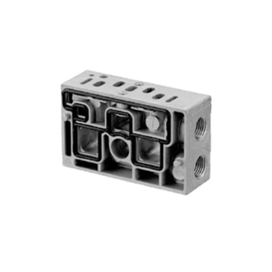 Aventics 1825503891, GRUNDPLATTE CD02-AL-G1/8-BP1