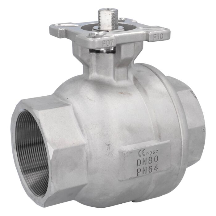 END Armaturen ZU310030, Kugelhahn 3", PN64, Edelst./PTFE-FKM Flanschplatte F07/F10,