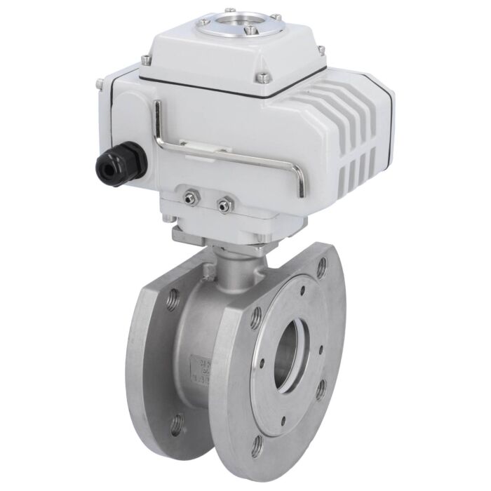 END Armaturen MK311708-LE104100, Kugelhahn-MK, DN65, mit Antrieb-LE10 Ed. 1.4408/PTFE-FKM-Grafit, 230V AC, Laufzeit 30s.