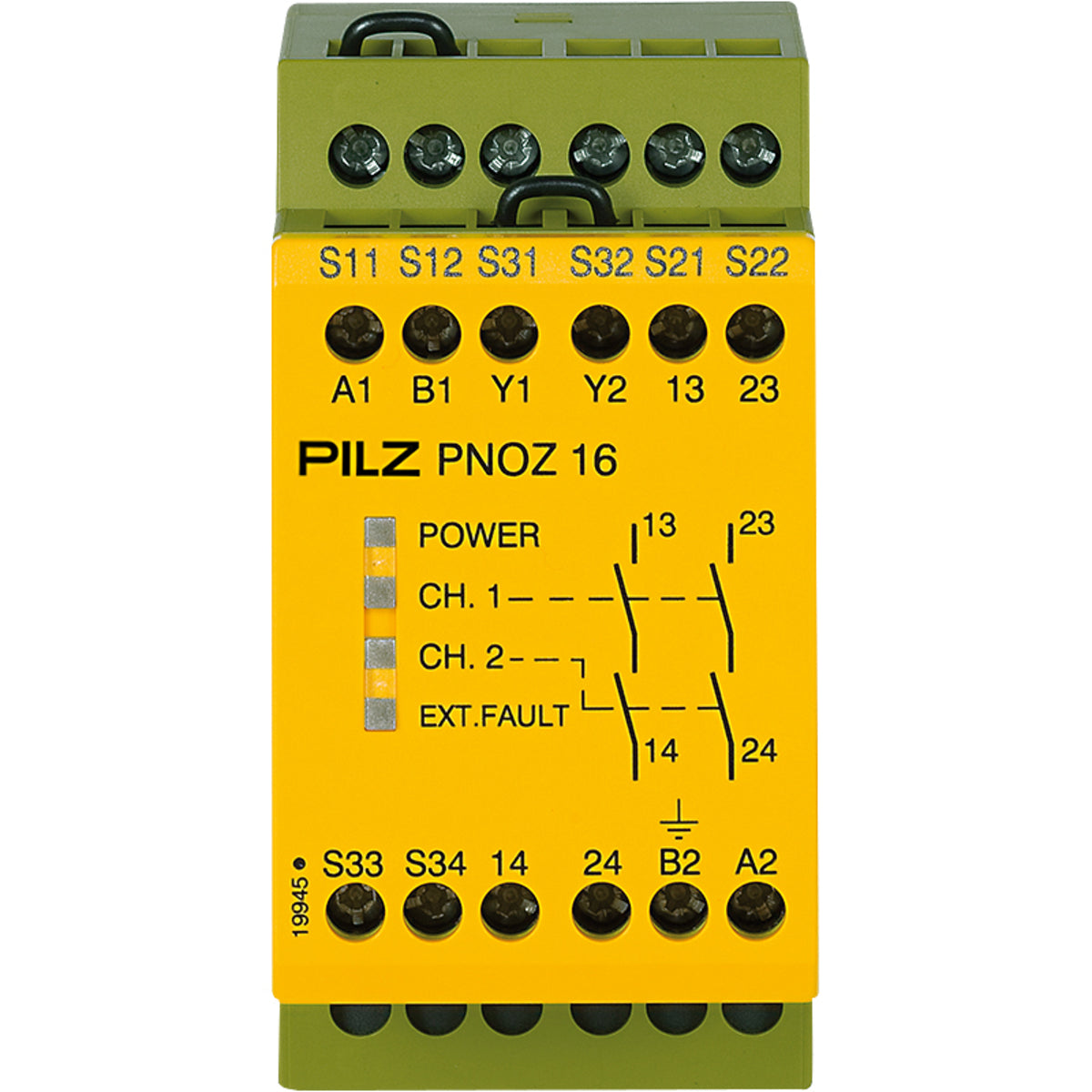 PILZ PNOZ 16 110VAC 24VDC 2n/o Schaltgeräte P/N: 774063
