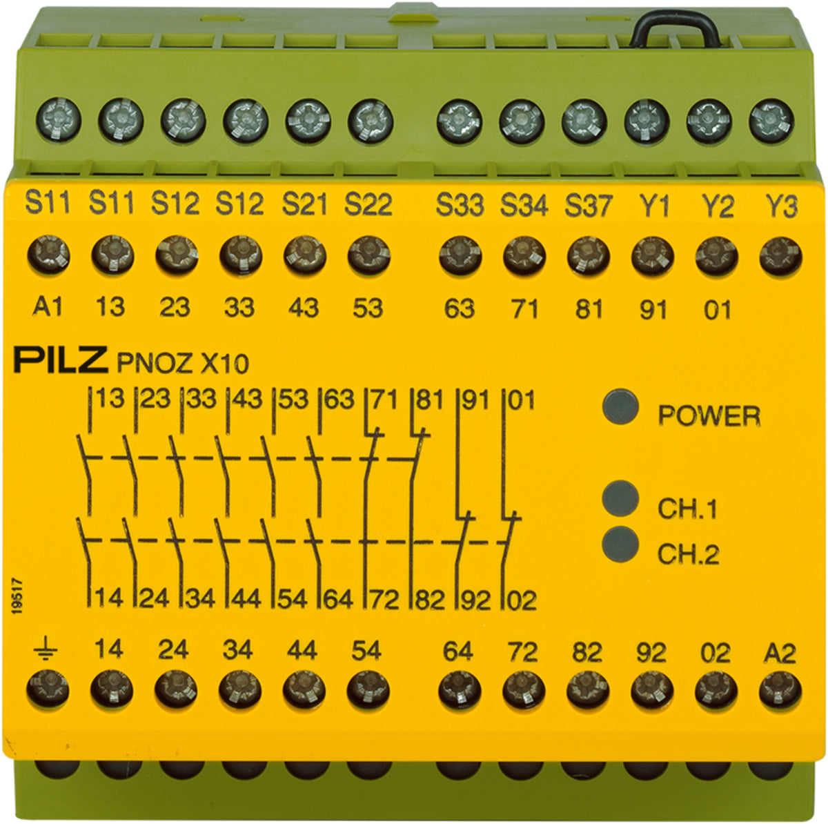 PILZ PNOZ X10 230-240VAC 6n/o 4n/c 3LED Schaltgeräte P/N: 774706