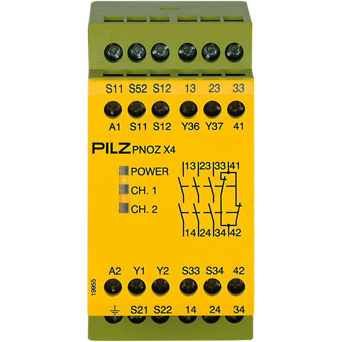 PILZ PNOZ X4 24VAC 3n/o 1n/c Schaltgeräte P/N: 774731