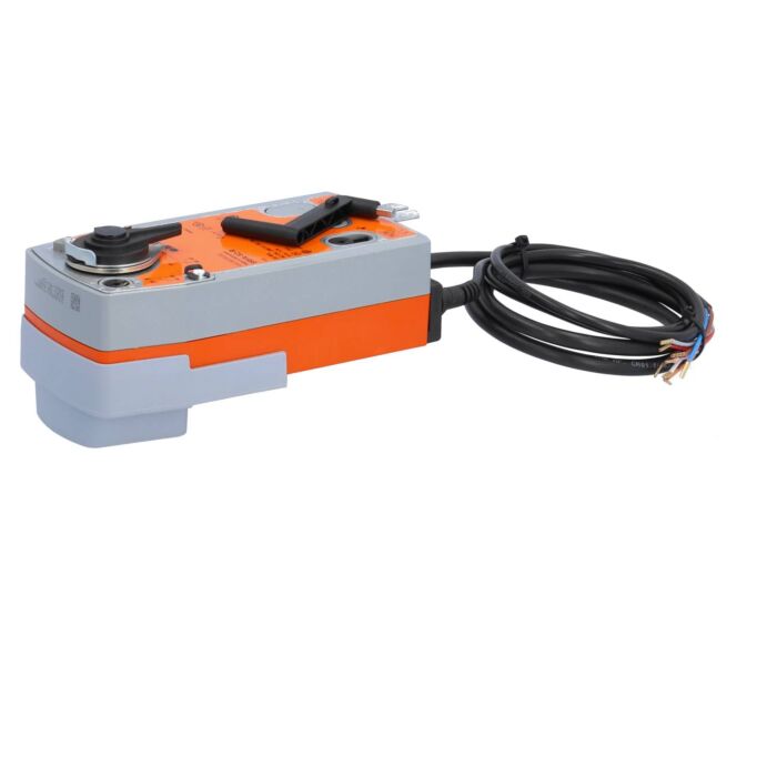 END-Armaturen BE201M00/5M,, Elektrischer Antrieb mit Federrücklauf, 20Nm AC 24-240V / DC 24-125V, Vkt. 14, IP54, 5m Kabel