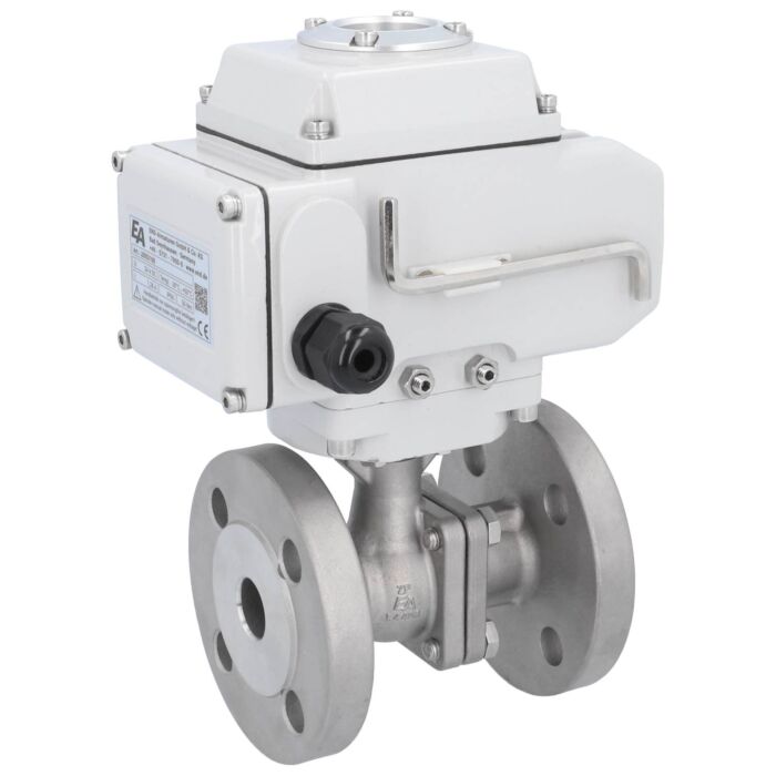 END Armaturen ZP311003-LE052100, Kugelhahn-ZP, DN20, mit Antrieb LE05, 24V DC Edelstahl 1.4408, PTFE-FKM, Laufzeit ca. 20sek.