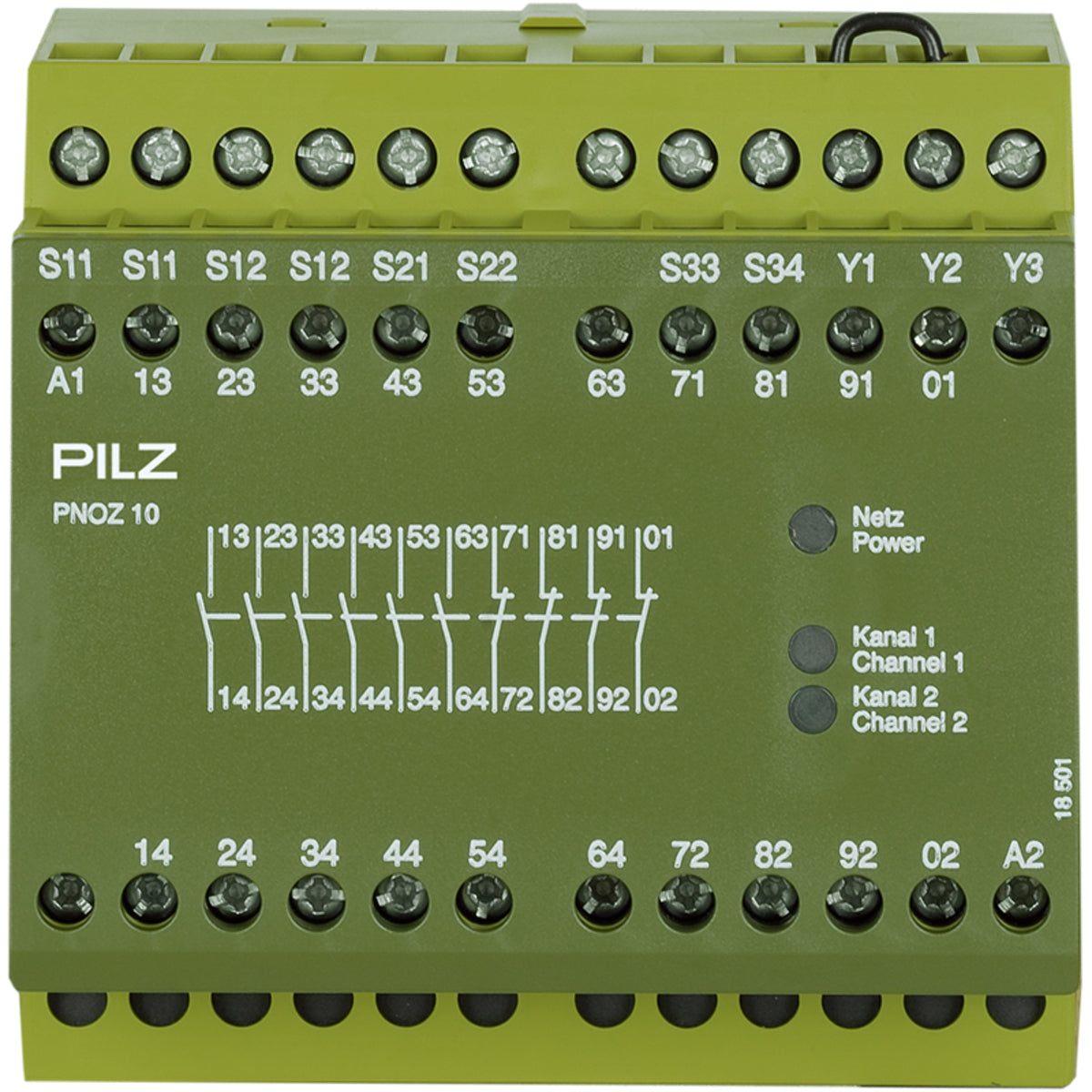 PILZ PNOZ 10 24VDC 6n/o 4n/c Schaltgeräte P/N: 774009