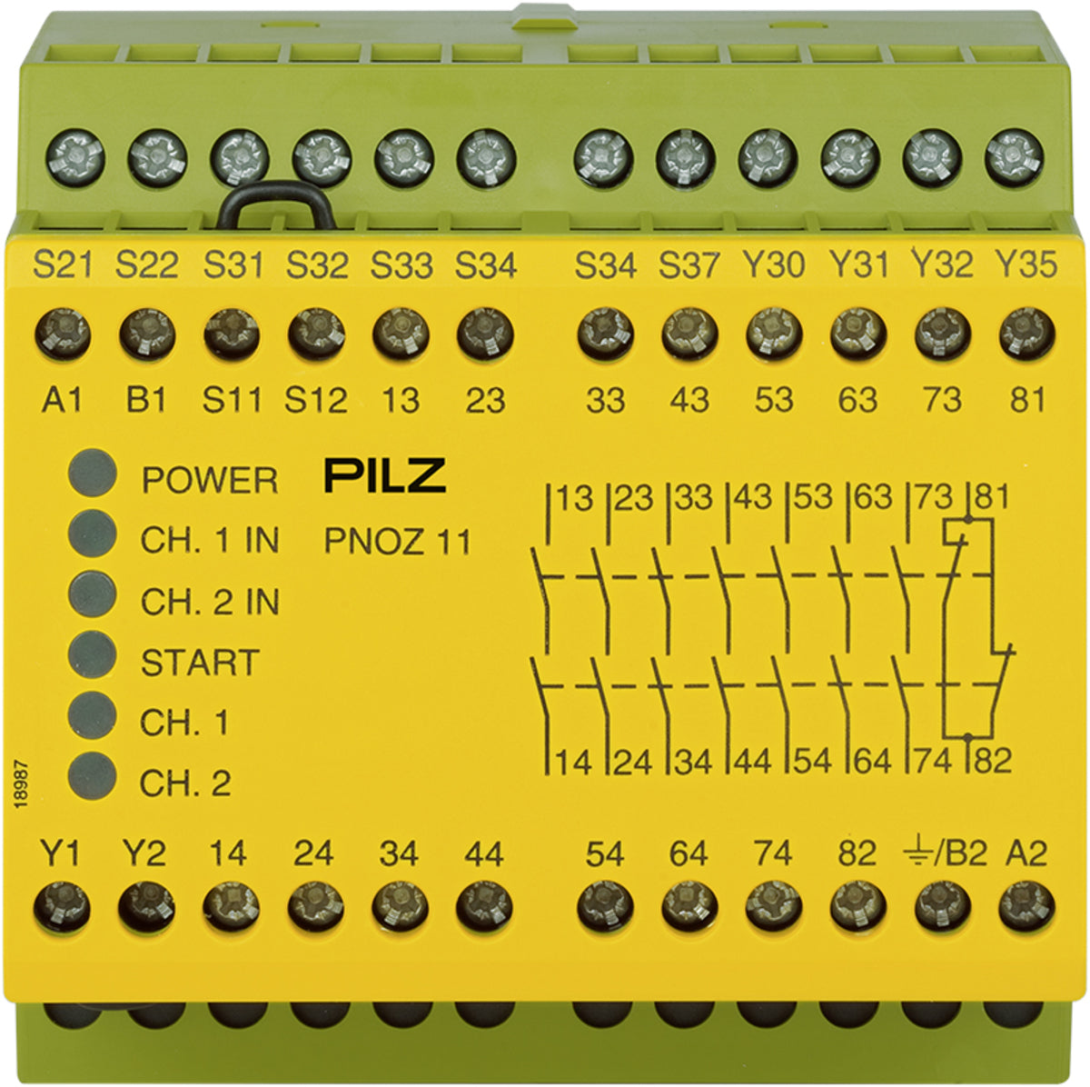 PILZ PNOZ 11 230-240VAC 24VDC 7n/o 1n/c Schaltgeräte P/N: 774086