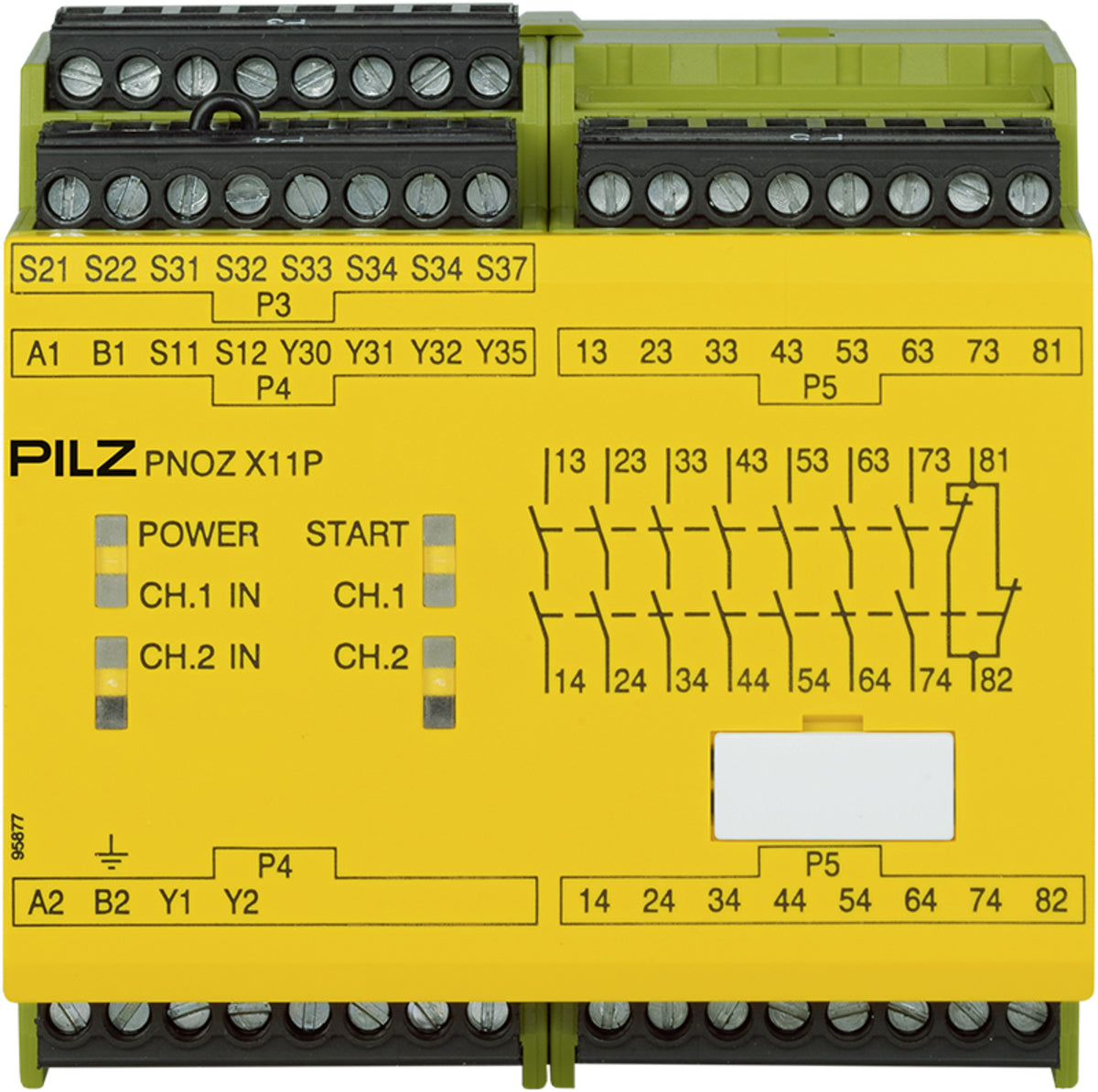 PILZ PNOZ X11P 24VAC 24VDC 7n/o 1n/c 2so Schaltgeräte P/N: 777080
