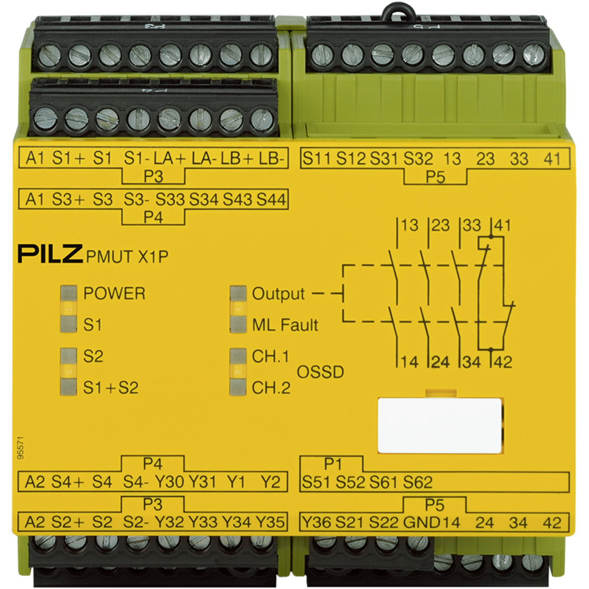 PILZ PMUT X1P 24VDC 3n/o 1n/c 5so Schaltgeräte P/N: 778010