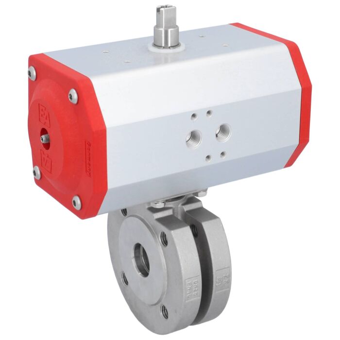 END Armaturen ZK311004-EE620702/AX, Kugelhahn-ZK, DN25, mit Antrieb-EE, EW70, AX Edel.1.4408/PTFE-FKM, federrückstellend