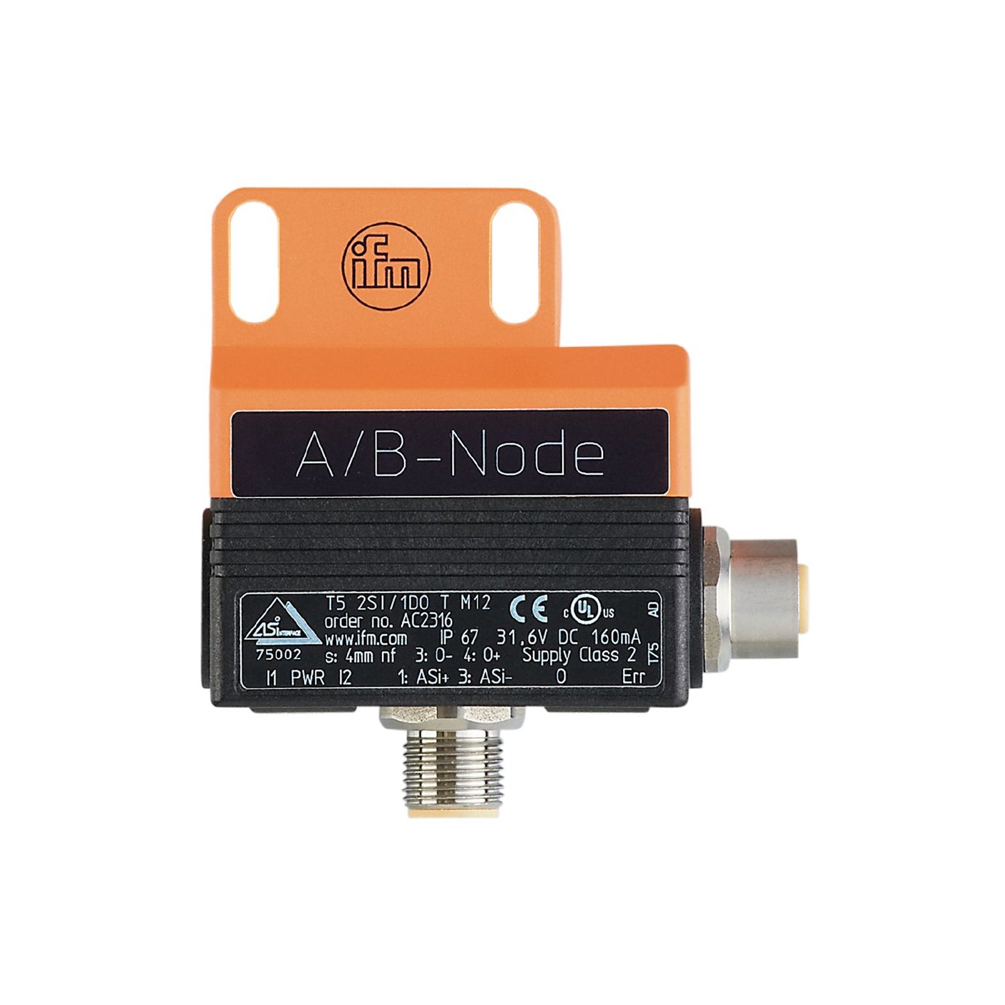 IFM AC2316 - AS-Interface dual sensor for pneumatic valve actuators DUAL SENSOR T5 2SI 1DO T M12