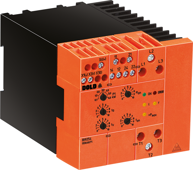 Dold BI9254.38/61 3AC400V 50/60Hz 12A, Reversing contactor with softstart and active power monitoring, sku: 0064671