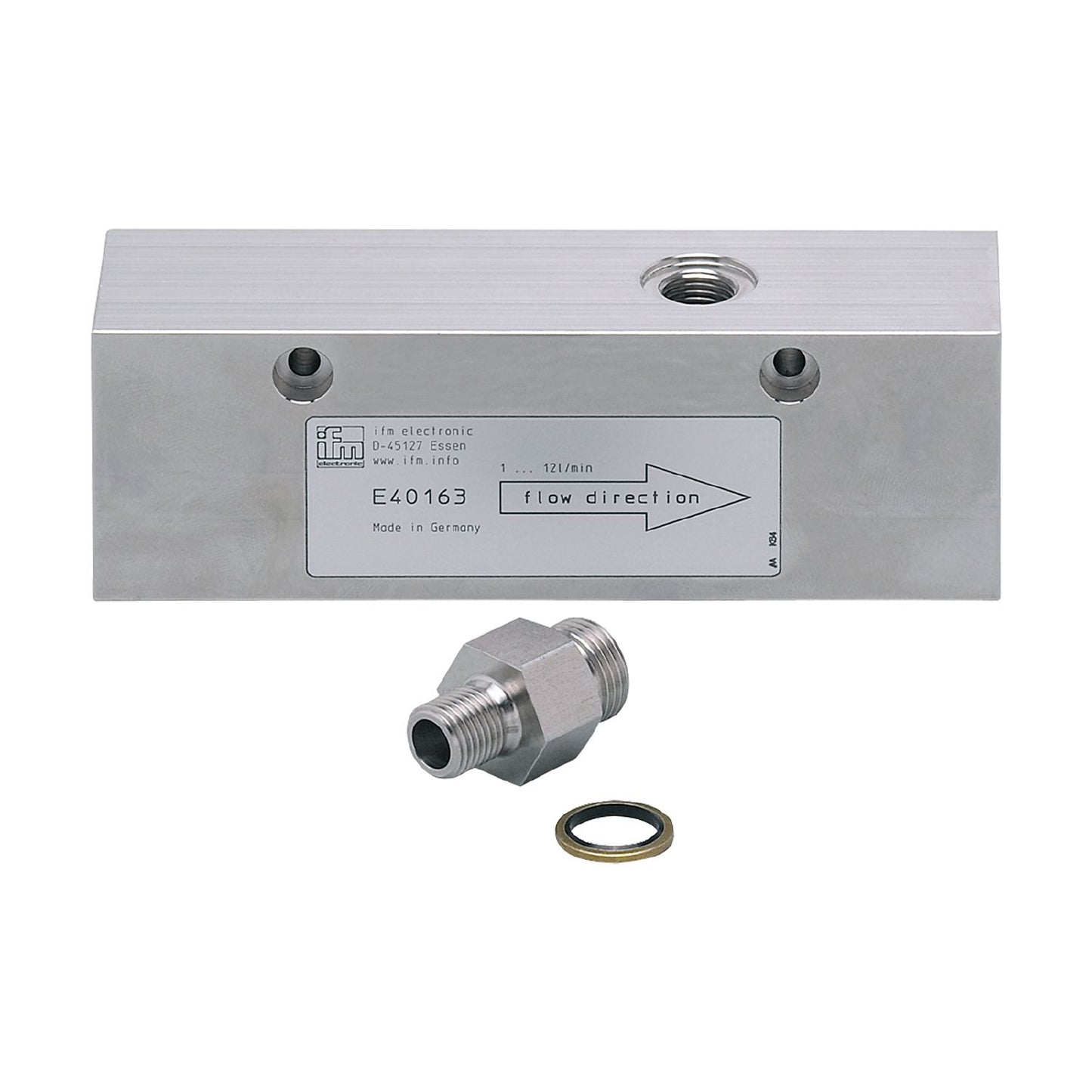 IFM E40163 - Process adapter for small volumetric flow quantities ADAPTBLOCK D22 G3/4