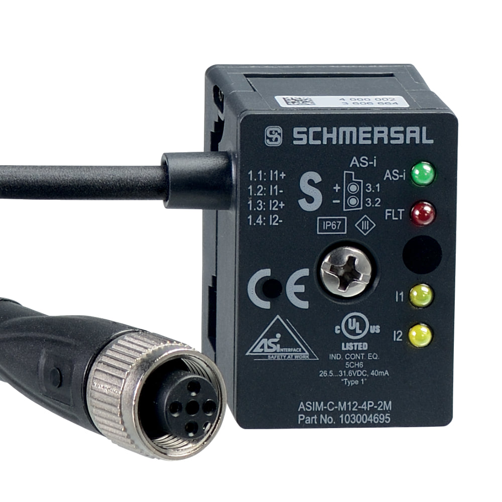 Schmersal ASIM-C-M12-4P-2M AS-Interface Safety at Work, sku: 103004695