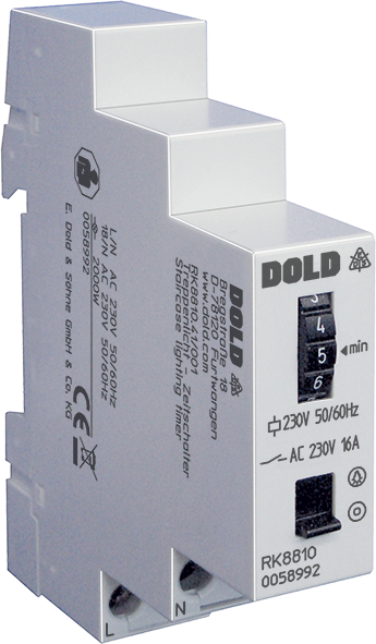 Dold RK8810.41/001 AC230V 0,5-10M, Staircase lighting time switch, sku: 0058992