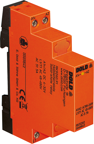 Dold RK9260.91 AC24-240V AC5A, Solid-state relay for resistive load, sku: 0069839