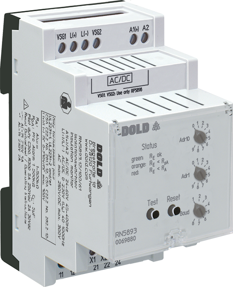 Dold RN5893.12/100/61 ACDC24-60V 1K-500K, Insulation monitor, sku: 0069880