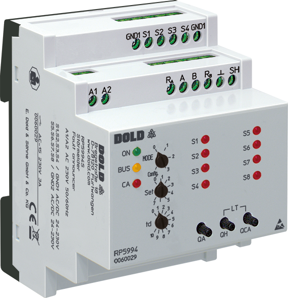 Dold RP5994S AC230V BASISMODUL, New- / First- / Common Signal Annunciator, sku: 0060029