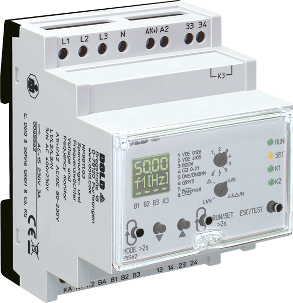 Dold RP9811.03 3/N AC400/230V, Voltage and frequency monitor, sku: 0065562