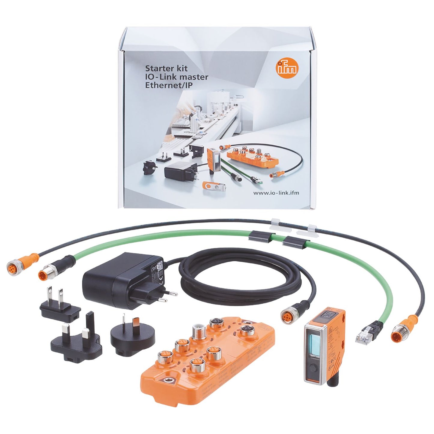 IFM ZZ1120 - IO-Link master starter kit - EtherNet/IP Starter kit IO-Link Master EIP