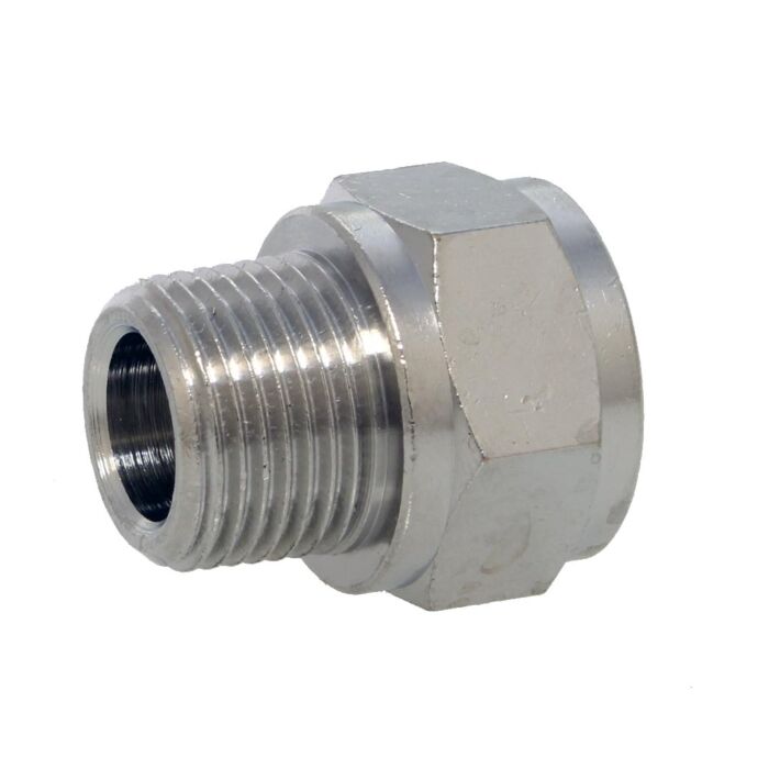 END Armaturen A161414, Aufreduziernippel konisch 1/4"au-1/4"in, Messing-vernickelt