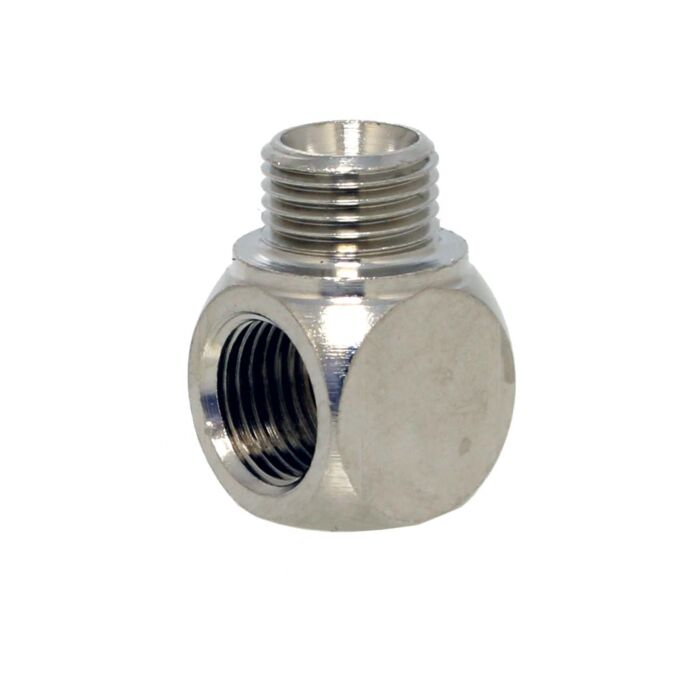 END Armaturen A280505, T-Einschraubverteiler M5 Ms-vernickelt