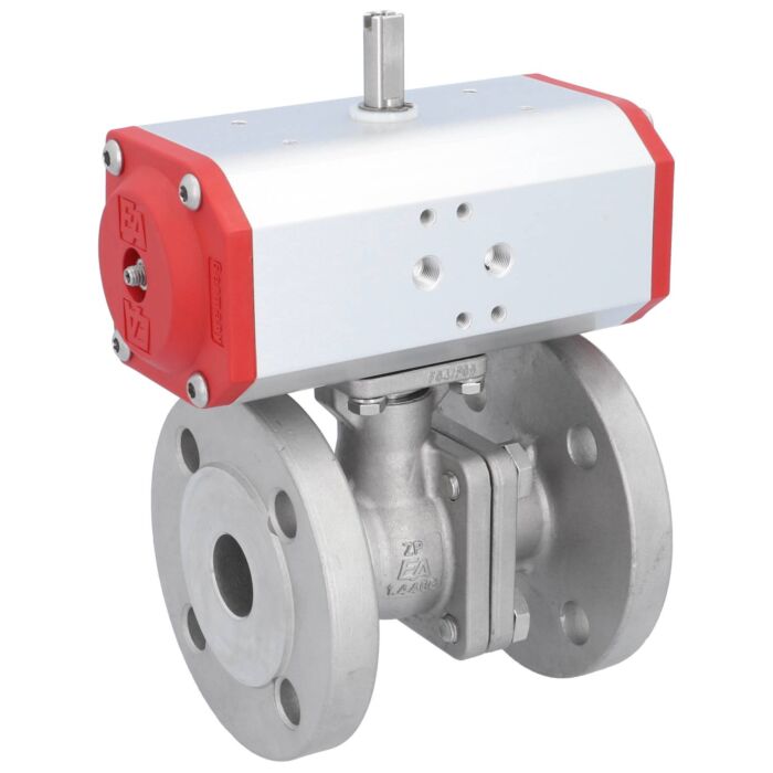 END Armaturen ZP311004-ED620552, Kugelhahn-ZP, DN25, m. Antrieb-ED, DW55 Edel.1.4408/PTFE-FKM, doppeltwirkend