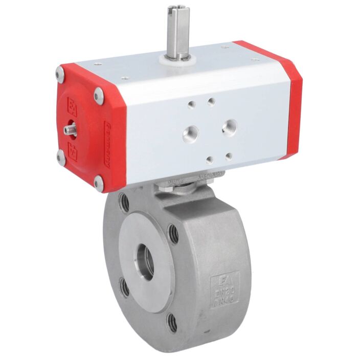 END Armaturen ZK311003-ED620432/AX, Kugelhahn-ZK, DN20, mit Antrieb-ED, DW43, AX Edel.1.4408/PTFE-FKM, doppeltwirkend