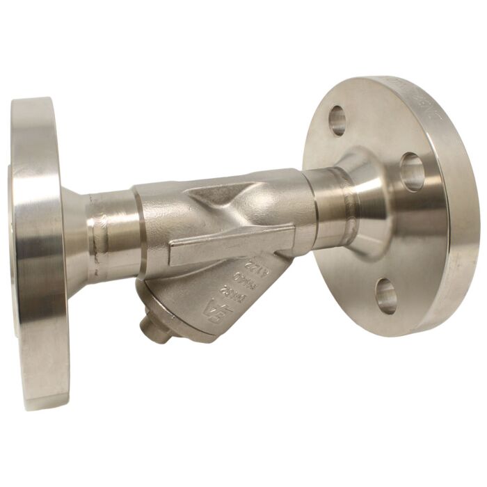 END Armaturen EA300204, Schmutzfänger DN25, PN16/40, Edelstahl 1.4408 Feinsieb 0.1mm, Flanschausführung, EN558-1