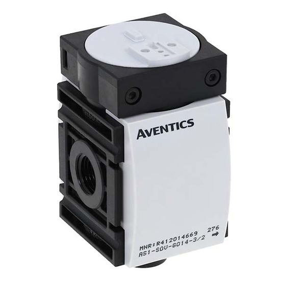 Aventics R412014669, 3/2-Wegeventil, elektrisch betätigt, Serie AS1-SOV