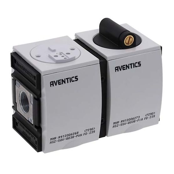 Aventics R412006282, Befülleinheit, elektrisch betätigt, Serie AS2-SSU