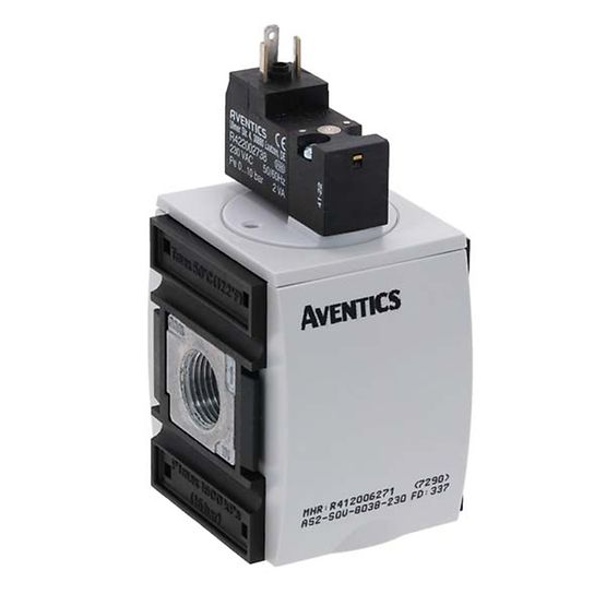 Aventics R412006271, 3/2-Wegeventil, elektrisch betätigt, Serie AS2-SOV