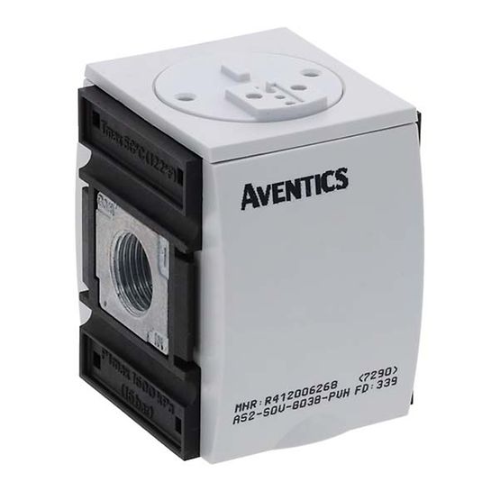 Aventics R412006268, 3/2-Wegeventil, elektrisch betätigt, Serie AS2-SOV