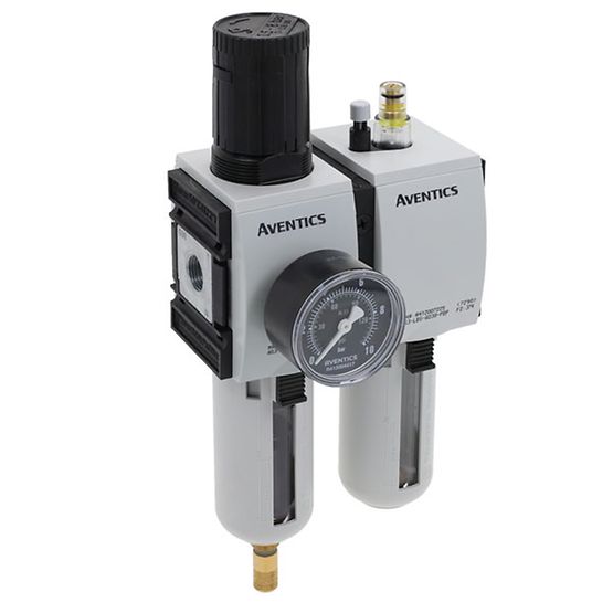 Aventics R412007299, Wartungseinheit, 2-teilig, AS3-ACD-G038-GAU-080-PBP-AO-05