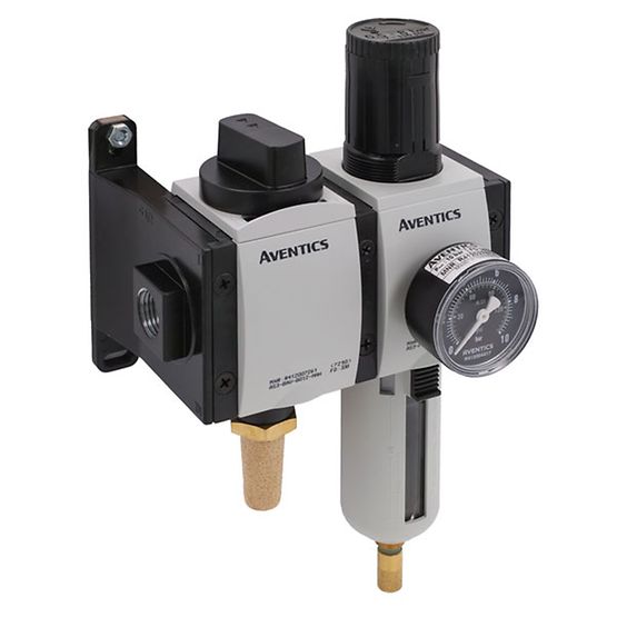 Aventics R412027674, Wartungseinheit, 2-teilig, Serie AS3-ACC