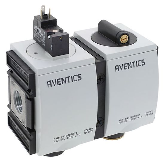 Aventics R412007285, Befülleinheit, elektrisch betätigt, AS3-SSU-G012-230