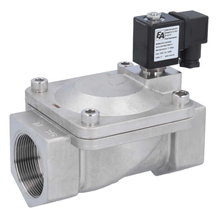 END Armaturen MPMG2S322235050, 2/2-Magnetventil, G2", Edelstahl/NBR, 24VDC 1-10bar,