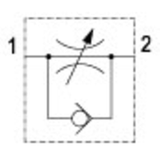 Aventics R432002378, Drosselrückschlagventil, Serie QR1-DWA