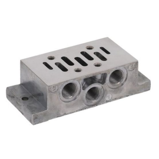 Aventics R432031845, Single subbase, thread connections on the side