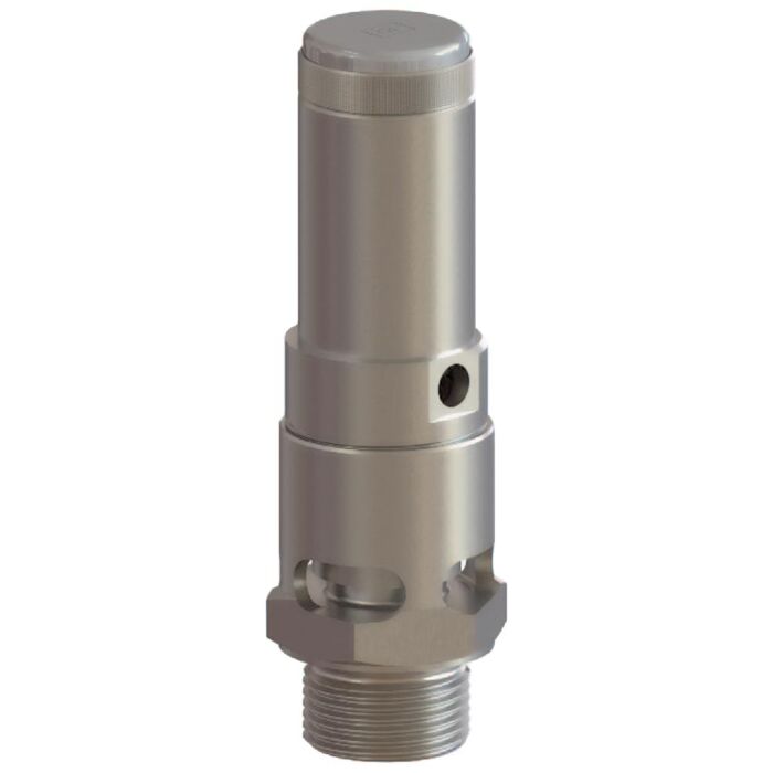END Armaturen SV330024, Sicherheitsventil 3/4", frei abblasend Edelstahl/FKM, abblasend bei