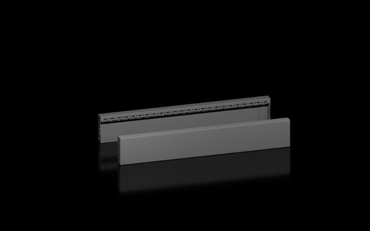 Rittal VX 8660.034, Base/plinth trim panels, side for base/plinth system VX, sheet steel
