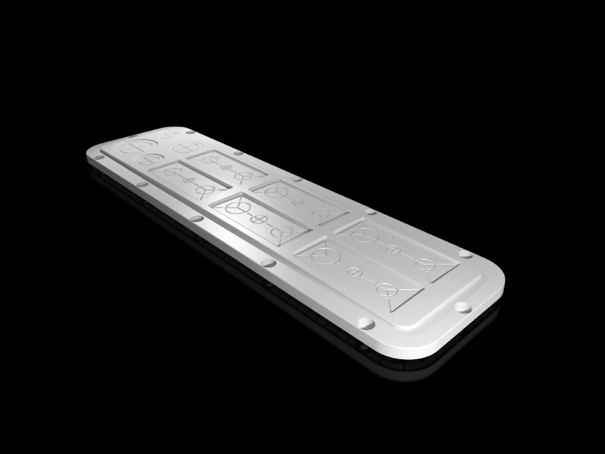 Rittal SZ 2564.200, Plastic gland plate, modular with metric knockouts, for AX