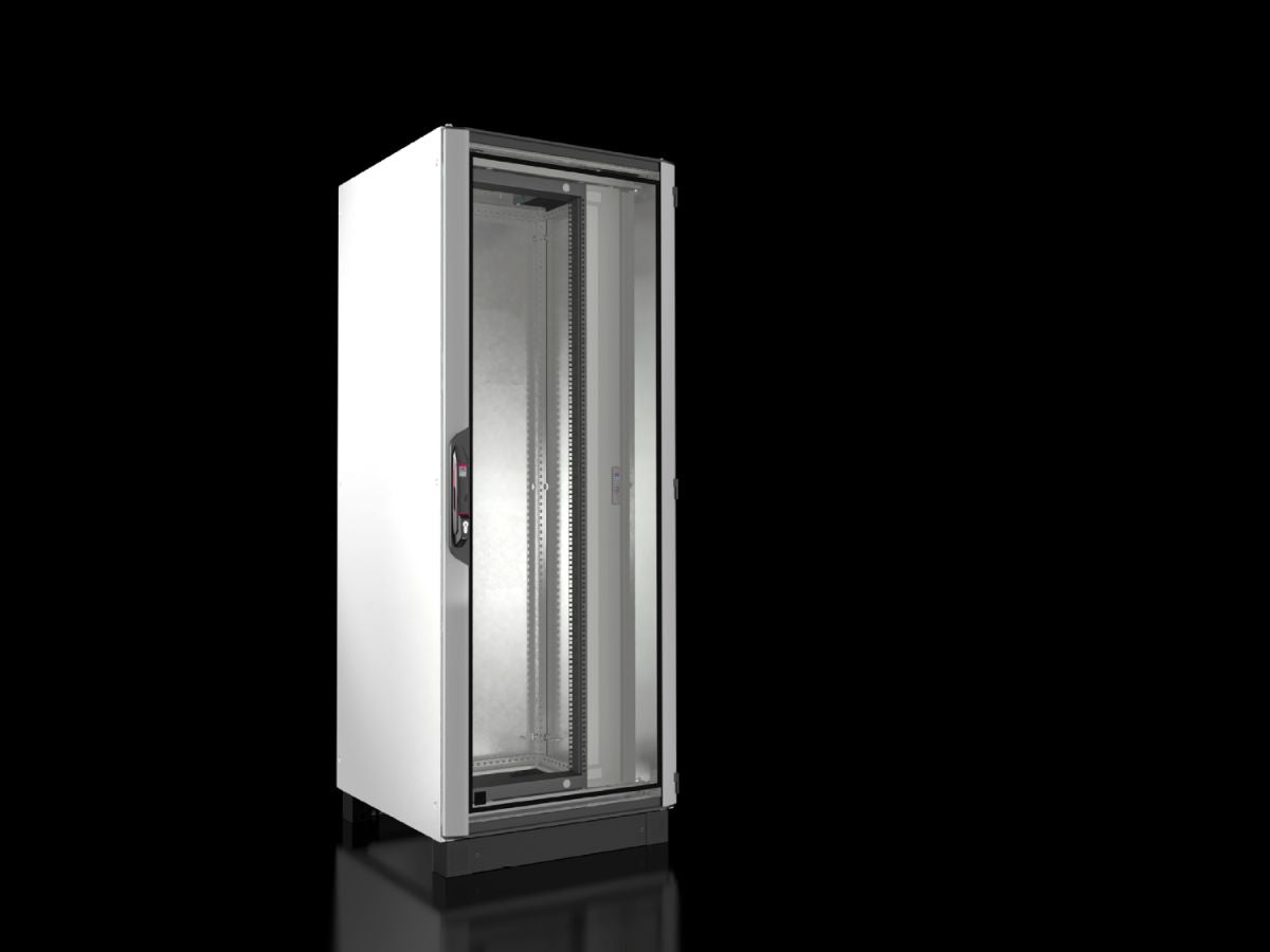 Rittal VX 5307.157, VX IT Network/Server Cabinet with Viewing Door, Pre-assembled, with 19" Swing Frame