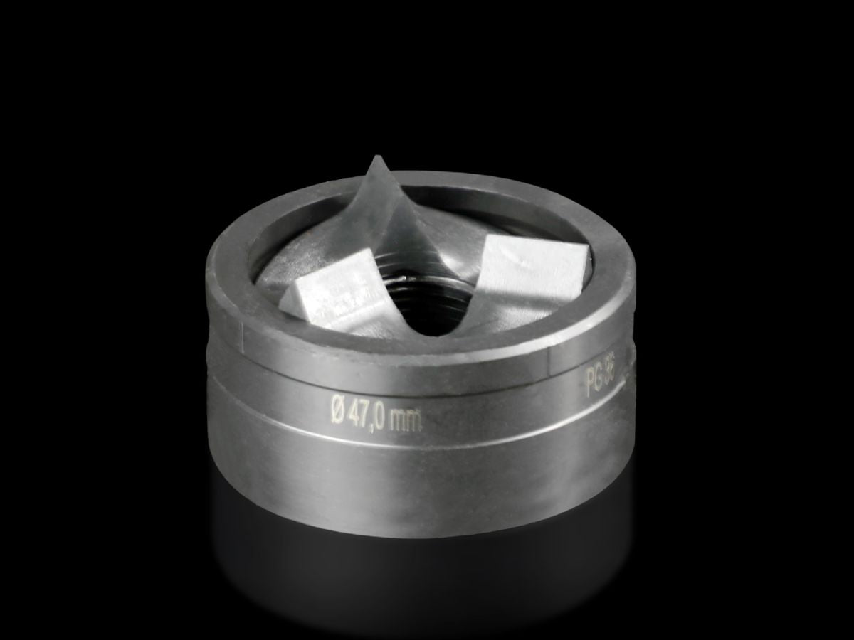 Rittal AS 4055.547 Spalt-Blechlocher rund für Stahlblech, mit 3-fach Teilung