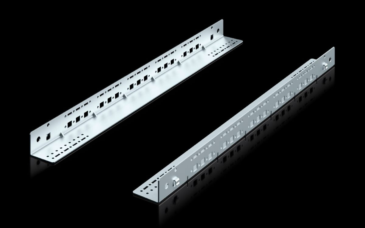 Rittal DK 5501.410, Slide rail, 1 U, static installation for VX IT, TS IT, TX CableNet
