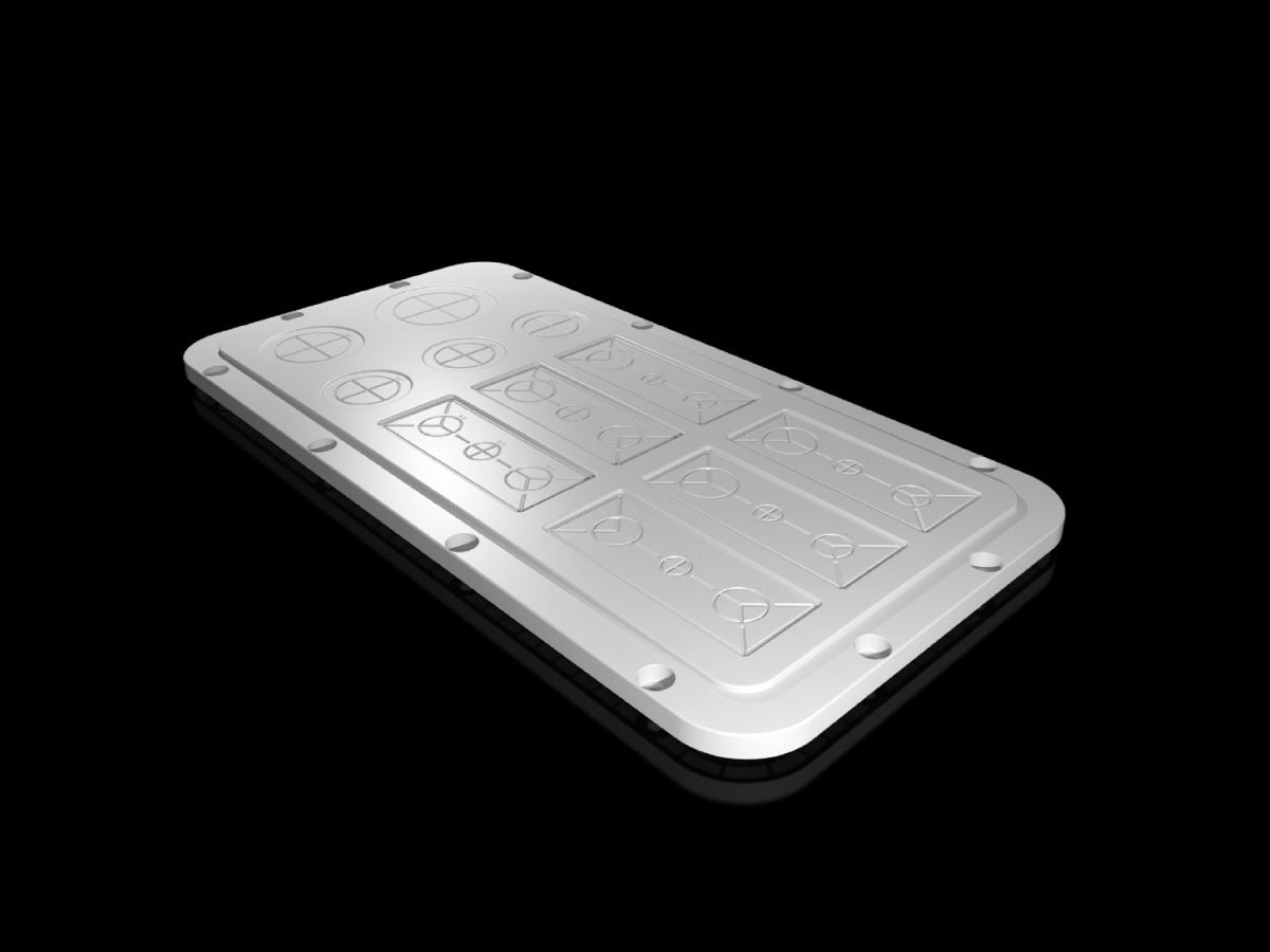 Rittal SZ 2567.200, Plastic gland plate, modular with metric knockouts, for AX