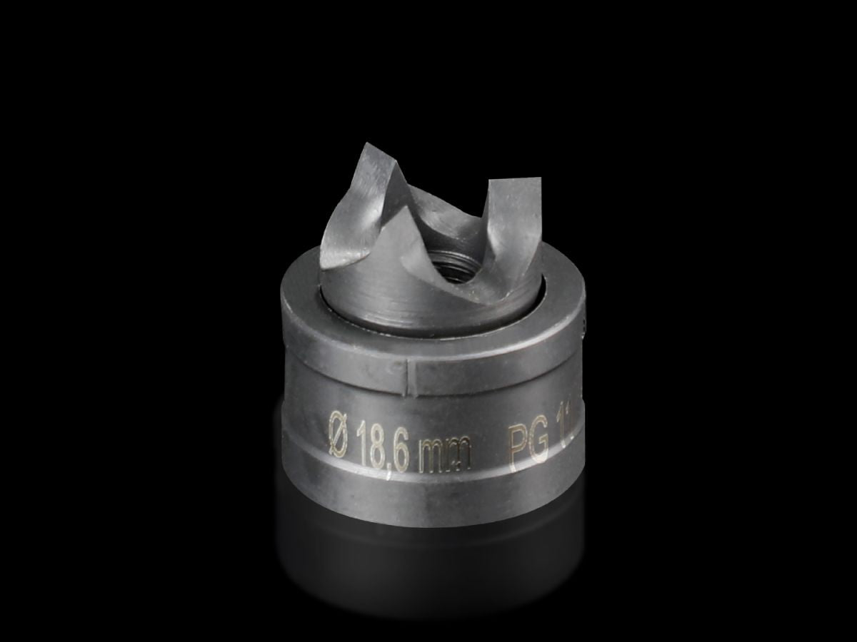 Rittal AS 4055.518 Spalt-Blechlocher rund für Stahlblech, mit 3-fach Teilung