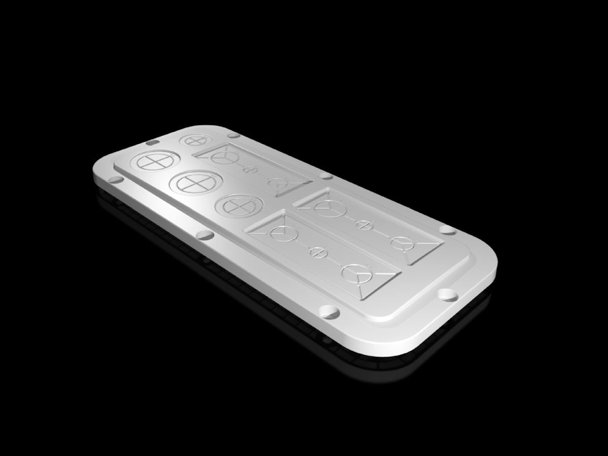 Rittal SZ 2562.200, Plastic gland plate, modular with metric knockouts, for AX