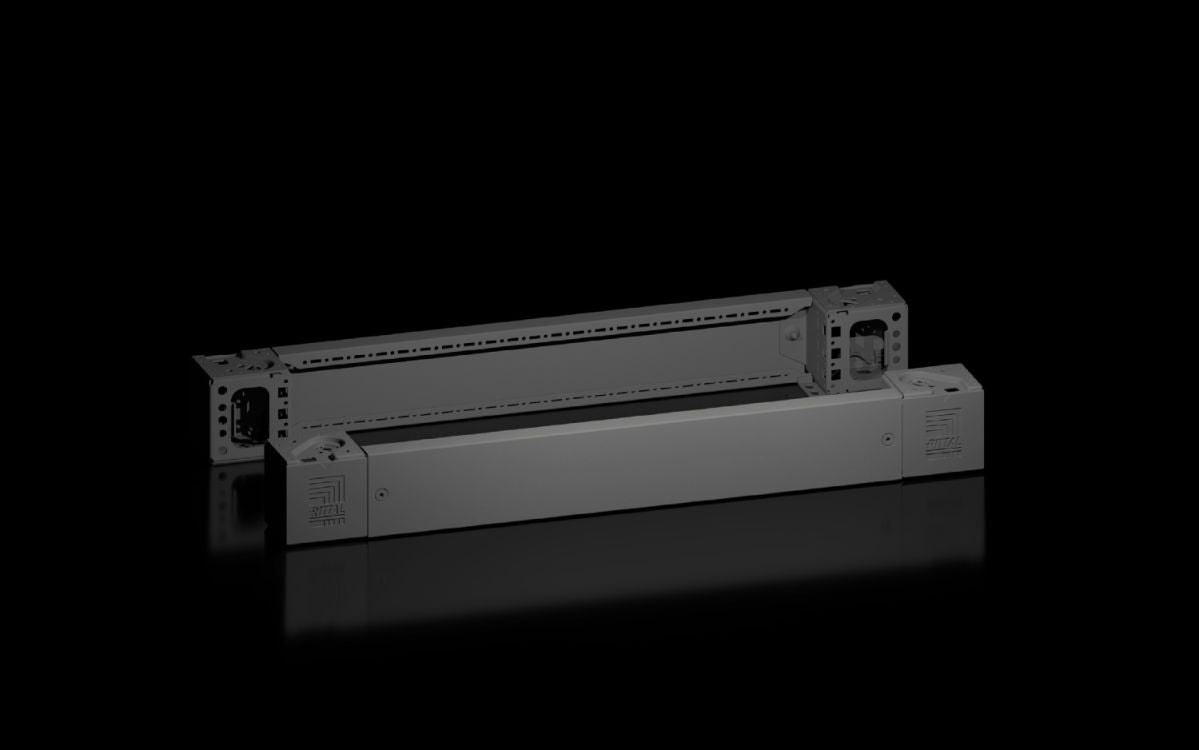 Rittal VX 8660.003, Base/plinth corner pieces with base/plinth trim panels, front and rear for base/plinth system VX, sheet steel