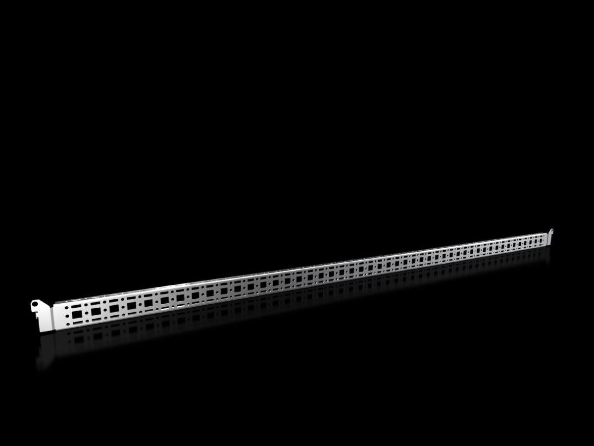 Rittal VX 8619.790, Punched section with mounting flange, 14 x 39 mm for VX, VX SE, PC, IW, AX