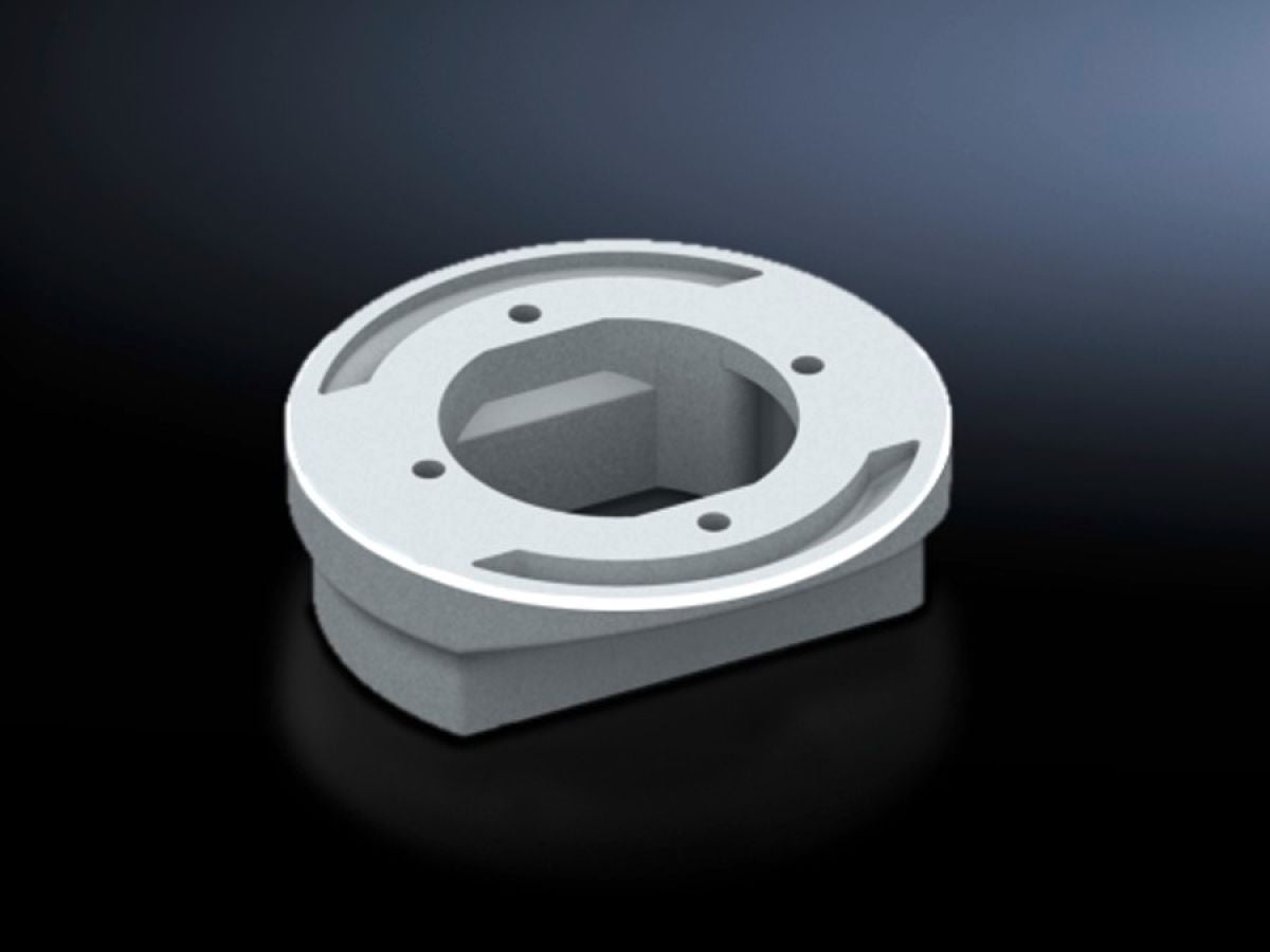 Rittal CP 6212.500, Adaptor support arm connection Ø 130 mm to 120 x 65 mm